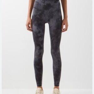 Black Tie-Dye Leggings